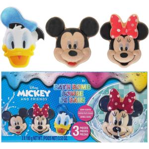 imageMickey Minnie and Donald Duck Bath Bombs for Kids Fun Bright Rainbow Colors Berry Scented for Kids Ages 3 by Townley GirlDisney Mickey