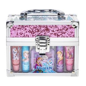 imageTownley Girl Disney Frozen Beauty Mini Train Case Set Includes Lip Gloss Tube Lip Balm Lip Gloss Compact for Girlsfor Parties Sleepovers