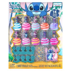 imageTownley Girl Stitch 10 PK Swirl Nail Polish Set WaterBased Peelable Nail Polish with Glittery Shimmery and Opaque Colors Kids Girls Perfect for Gifts