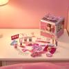imageBarbie Beauty Deluxe Train Case Includes Lip Gloss Eyeshadow Nail Polish Blush Hair Accessories ampamp More for Girls Perfect for GiftGiving Ages 3 by Townley Girl