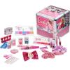 imageBarbie Beauty Deluxe Train Case Includes Lip Gloss Eyeshadow Nail Polish Blush Hair Accessories ampamp More for Girls Perfect for GiftGiving Ages 3 by Townley Girl