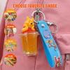 image:imageWinnie The Pooh Lip Balm Keychain Accessory Set for Kids 7 Piece Plant Based Lip Balm with Pooh Themed Keychain Accessories By Townley Girl