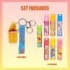 image:imageWinnie The Pooh Lip Balm Keychain Accessory Set for Kids 7 Piece Plant Based Lip Balm with Pooh Themed Keychain Accessories By Townley Girl