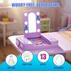 image:imageTownley Girl Disney Stitch Beauty Vanity Set with LightUp Mirror Includes Lip Gloss Eyeshadow Blush Brushes Nail Polish Accessories Batteries Not Included Ages 13 for GiftGiving