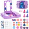 image:imageTownley Girl Disney Stitch Beauty Vanity Set with LightUp Mirror Includes Lip Gloss Eyeshadow Blush Brushes Nail Polish Accessories Batteries Not Included Ages 13 for GiftGiving