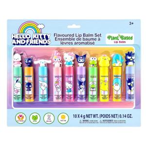 image:imageHello Kitty and Friends Lip Balm Set for Girls PlantBased Kids Lip Balm 10 Piece Including Hello Kitty Kuromi Cinnamoroll and Friends with Character Icon Caps Ages 3 by Townley Girl