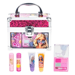 image:imageDisney Princess Kid Makeup Set in Mini Train Case Safe for Girl Ages 3Barbie