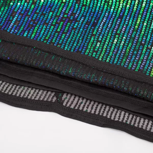 GRACE KARIN 2024 Womens V Neck Ruched Sequin Dress Short Sleeve Tie Midi Cocktail Party Bodycon DressesDark Greensequin