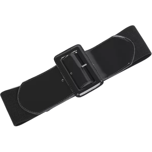 GRACE KARIN Womens Stretchy Belt 1950s 3 Inch Wide Elastic BeltsBlackbrown