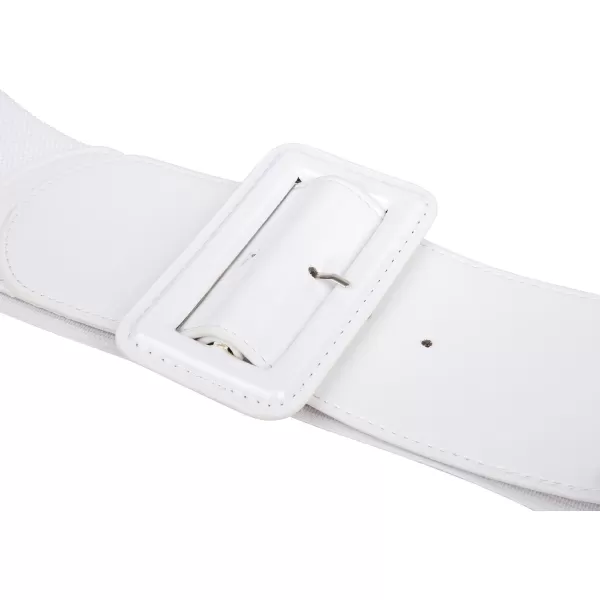 GRACE KARIN Womens Stretchy Belt 1950s 3 Inch Wide Elastic BeltsBlackwhite