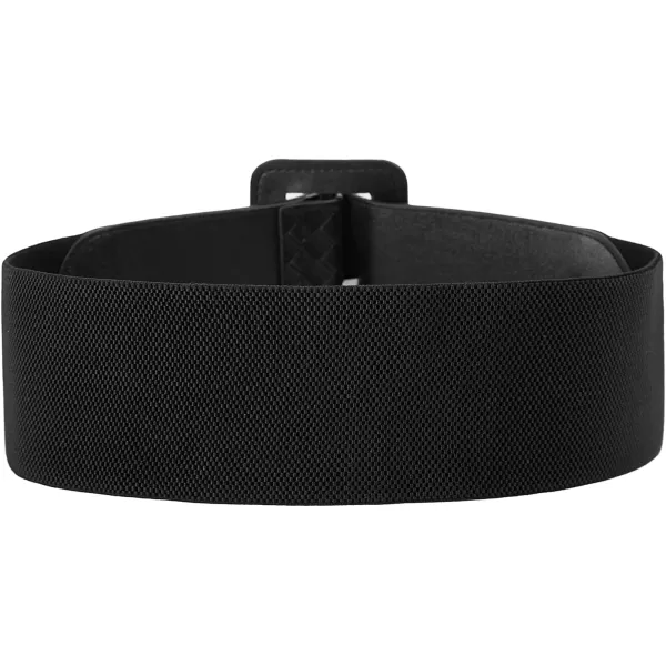 GRACE KARIN Womens Stretchy Belt 1950s 3 Inch Wide Elastic BeltsBraid Black