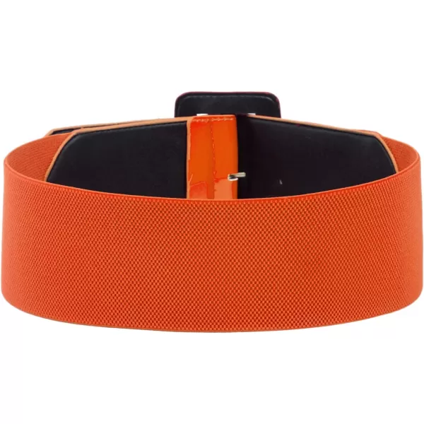 GRACE KARIN Womens Stretchy Belt 1950s 3 Inch Wide Elastic BeltsOrange