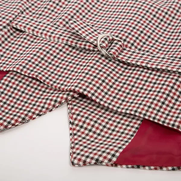 GRACE KARIN Womens Vest Top 2024 Trendy Academia Steampunk Waistcoat Vest For Women Racerback Vest BlazerPlaid Red