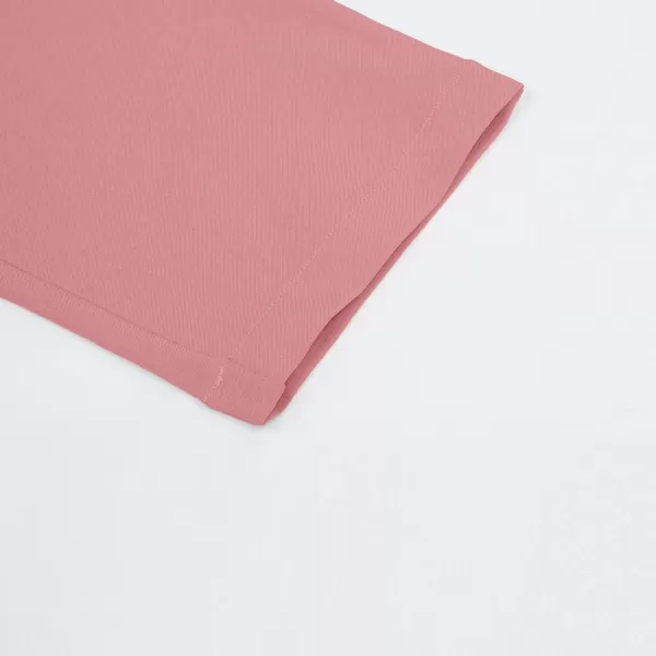 GRACE KARIN Womens Cropped Paper Bag Waist Pants with PocketsSalmon Pink