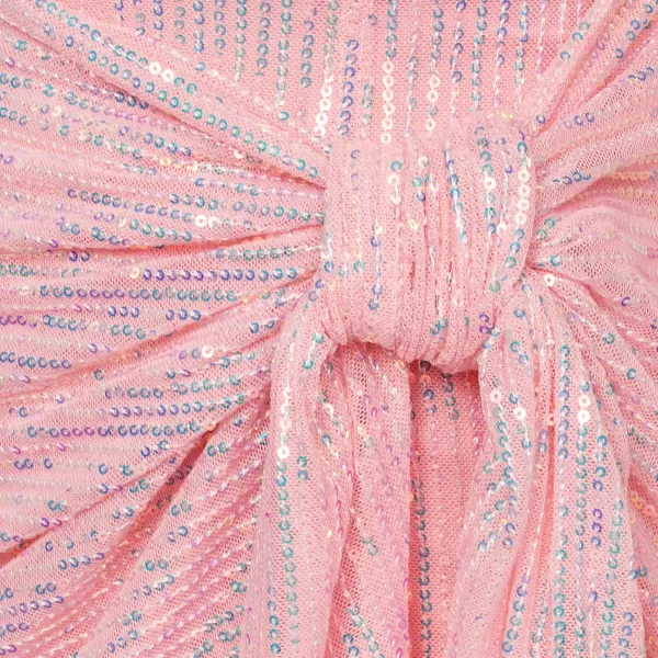 GRACE KARIN Womens Sequin Sparkly Glitter Party Club Dress One Shoulder Ruched Cocktail Bodycon DressLight Pink