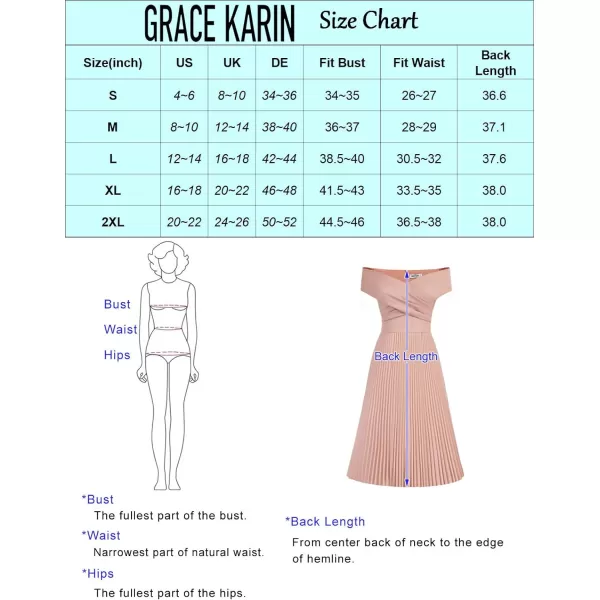 GRACE KARIN 2023 Off Shoulder Wedding Guest Dresses Pleated ALine Cocktail Dresses for Women Evening PartyBlack