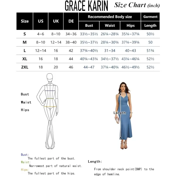 GRACE KARIN 2023 Womens Sleeveless Formal Long Dresses V Neck Party Cocktail Maxi Dress Mermaid Prom Wedding Guest DressesDark Blue