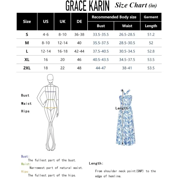 GRACE KARIN 2024 Womens Criss Cross Halter Neck Sleeveless Summer Floral Print Flowy A Line Maxi DressBlue Flowers