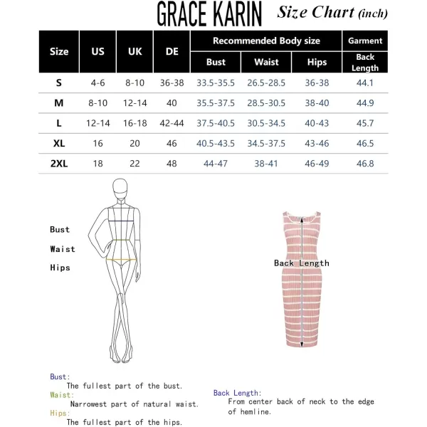 GRACE KARIN 2024 Womens Crochet Sweater Dress Summer Sleeveless Striped Knit Dress Hollow Out Bodycon Tank Midi DressesPink White Stripe