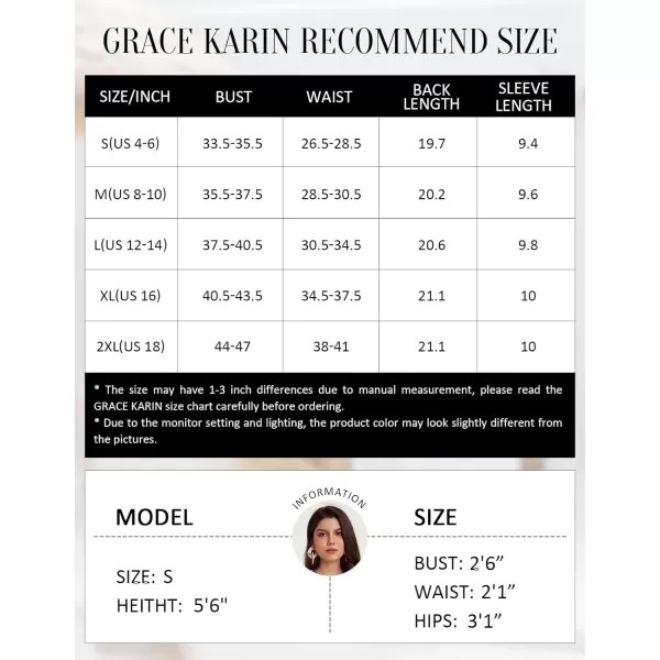 GRACE KARIN 2024 Womens Short Sleeve V Neck Cardigans Sweaters Open Front Knit Crochet Button Bolero Shrugs TopsBlack