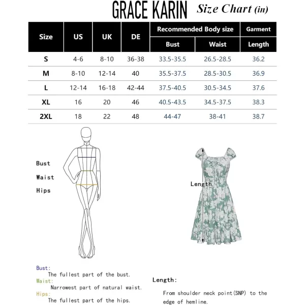 GRACE KARIN 2024 Womens Summer Floral Dress Cap Sleeve Smocked Flowy Short Dress Boho Flared Skater Mini DressesBlue Floral B
