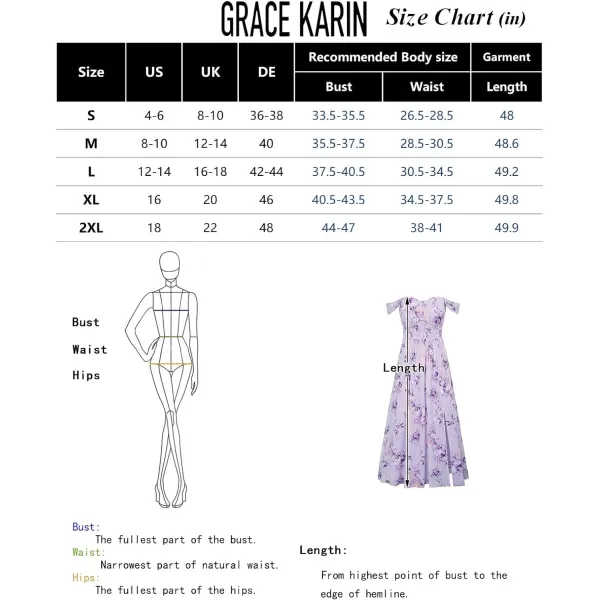 GRACE KARIN 2024 Womens Summer Floral Print Flowy A Line Dresses Sleeveless Smocked Off Shoulder Maxi DressBlack