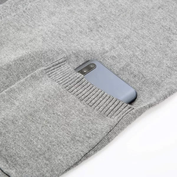 GRACE KARIN Essential Solid Open Front Maxi Long Knitted Cardigan Sweater for WomenLight Gray