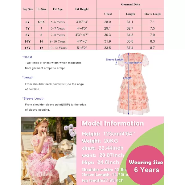 GRACE KARIN Flower Girl Dress Girls Cute Ruffled Layered Party Dresses for 512YBlue