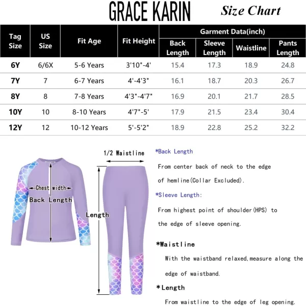 GRACE KARIN Girl Rash Guard Swimsuit Set Long Sleeve 4 Piece Swimwear Suit 512YDark Blue Floral