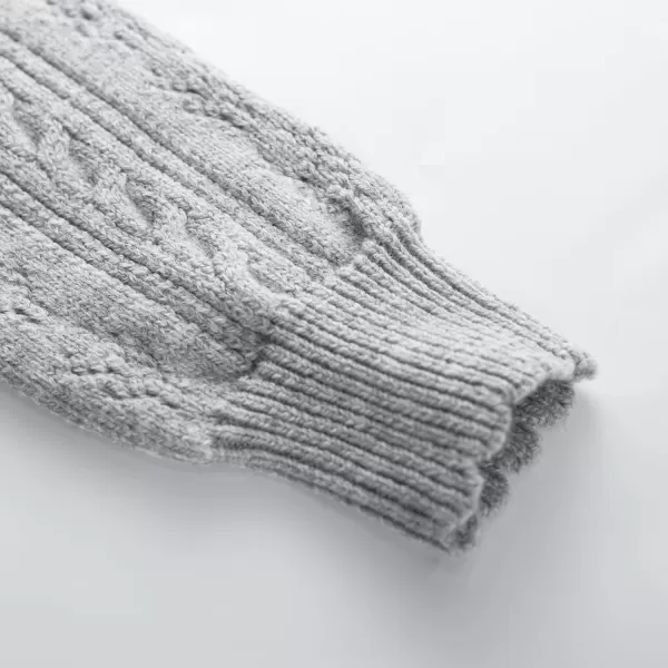 GRACE KARIN Girls Cardigan Long Sleeve Uniforms Knit Sweater Outerwear for KidsGray