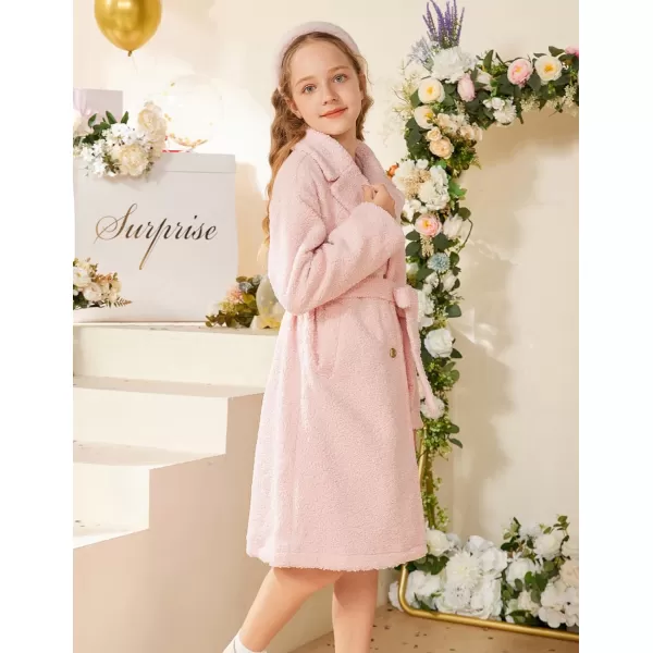 GRACE KARIN Girls Cute Dress Coat Girls Warm Winter Coat for 512YPink