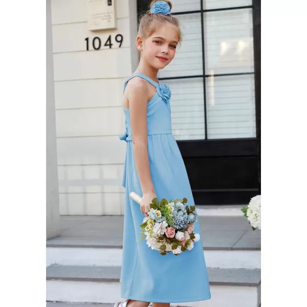 GRACE KARIN Girls Halter Neck Party Dress Size 512 Spring Summer Birthday DressBlue