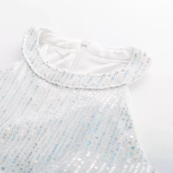 GRACE KARIN Girls Halter Neck Sequin Dress Elegant Cute Girls Party Maxi Dress for 514YMulticolor 2