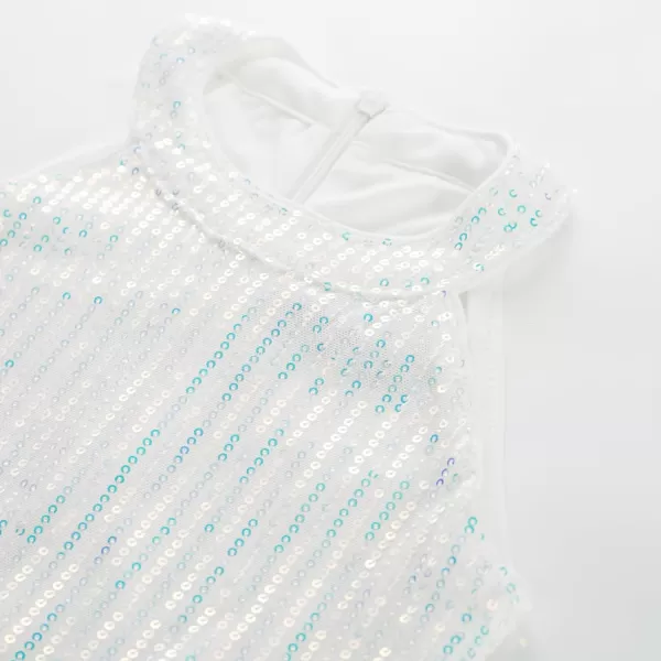 GRACE KARIN Girls Halter Neck Sequin Dress Elegant Cute Girls Party Maxi Dress for 514YMulticolor