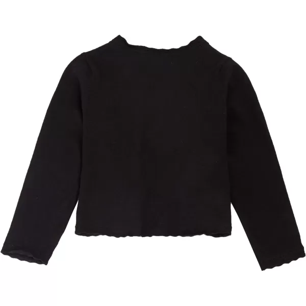 GRACE KARIN Girls Knit Long Sleeve Open Front Bolero Shrugs for 612YearsBlack