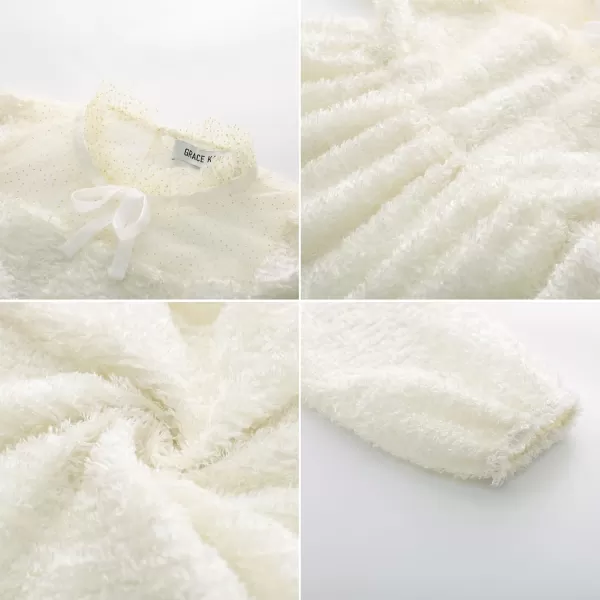 GRACE KARIN Girls Long Sleeve Dress Mesh ALine Casual Crewneck Dresses 512YApricot