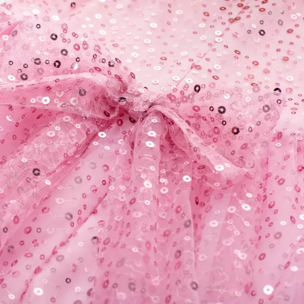 GRACE KARIN Girls Sequin Party Dress Sleeveless Sparkle Elegant ALine Maxi Dresses 512YearsPink