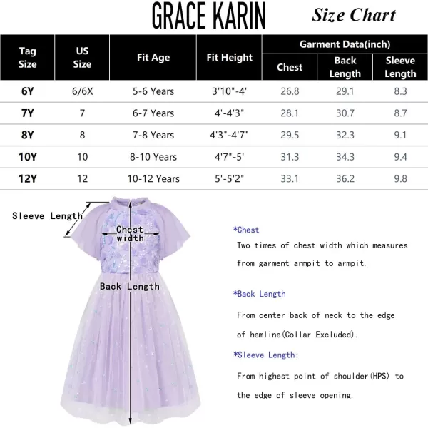 GRACE KARIN Girls Sequin Tulle Mesh Dress Ruffle Party Weeding Flower Shirred Tutu Dress 512Cream