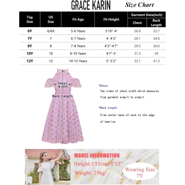 GRACE KARIN Girls Summer Dress Off Shoulder Flower Girl Dress Flowing Ruffle Sleeve ALine Princess Dresses 612YBlue