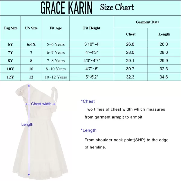 GRACE KARIN Girls Summer Dress One Shoulder Ruffle Sleeve Midi Casual SundressApricot