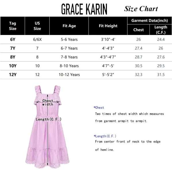 GRACE KARIN Girls Sundress Summer Cotton Spaghetti Strap Dress Sleeveless Midi Dress for Girls 512YWhite