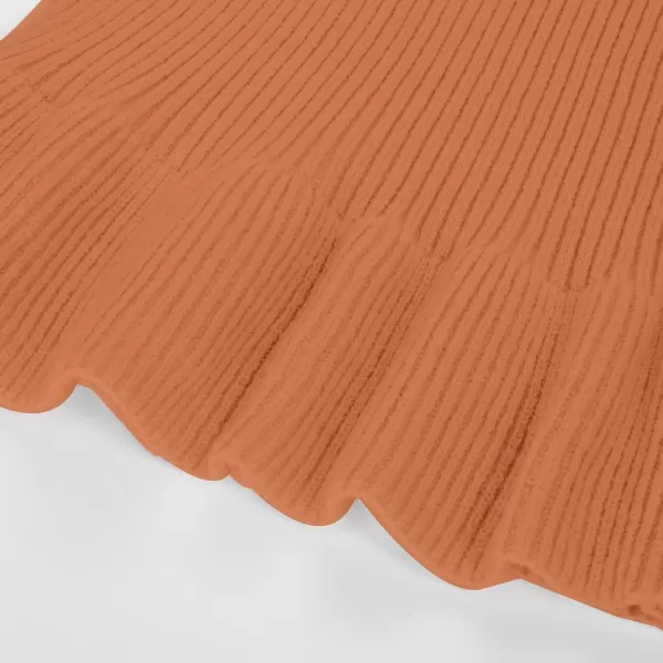 GRACE KARIN Girls Sweater Dress Cable Knit Long Sleeve Fall Winter Dress for Girl with Belt Sizes 614Orange