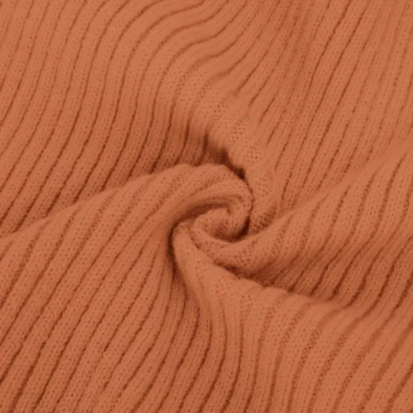 GRACE KARIN Girls Sweater Dress Cable Knit Long Sleeve Fall Winter Dress for Girl with Belt Sizes 614Orange