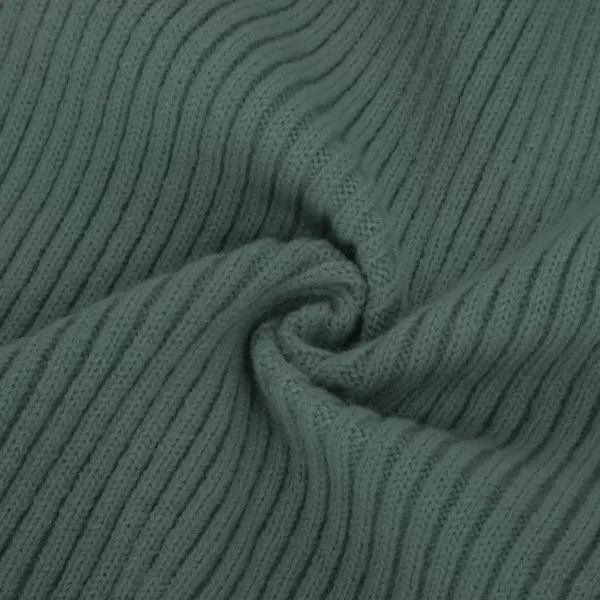 GRACE KARIN Girls Sweater Dress Cable Knit Long Sleeve Fall Winter Dress for Girl with Belt Sizes 614Tea Green