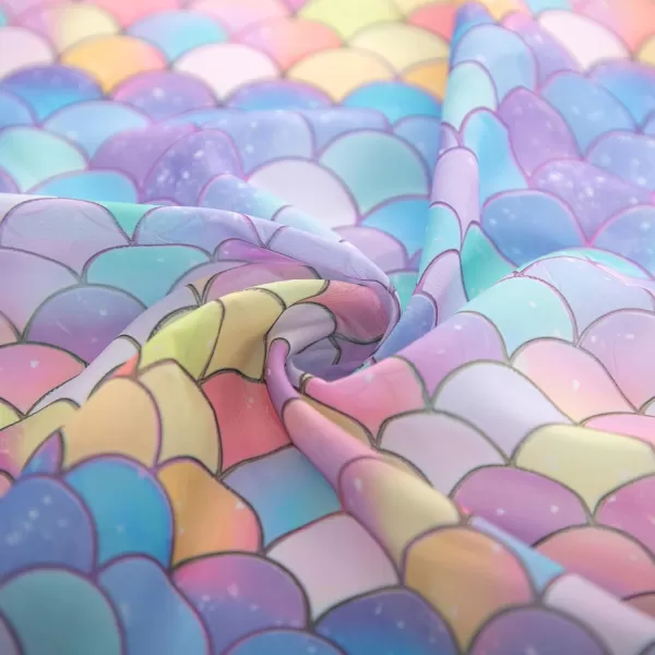 GRACE KARIN Girls Swimsuit 3 Piece Bathing Suit Bikini Set for Girls with Cover Up Size 512Mermaid