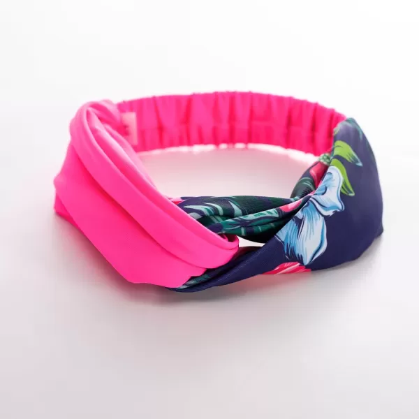 GRACE KARIN Girls Two Piece Swimsuit Long Sleeve Rash Guard Bathing Suit with Hairband 512YHot Pink