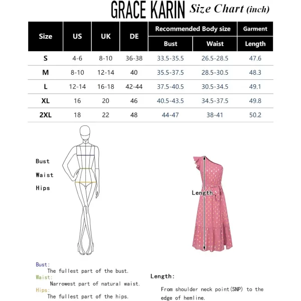 GRACE KARIN Women 2024 One Shouder Summer Dress Ruffle Sleeveless Chiffon Flowy Tiered Party Cocktail Midi DressesBlack