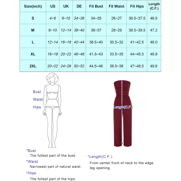 GRACE KARIN Women Casual Square Neck Long Sleeve Wide Leg Jumpsuits with PocketsBlue