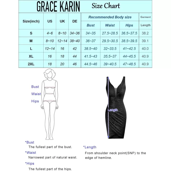 GRACE KARIN Women Deep V Neck Party Mini Dress U Back Sequin Irregular Hem Evening DressPurple