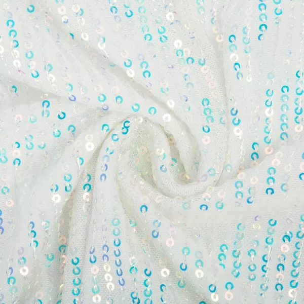 GRACE KARIN Women Deep V Neck Party Mini Dress U Back Sequin Irregular Hem Evening DressWhiterainbow